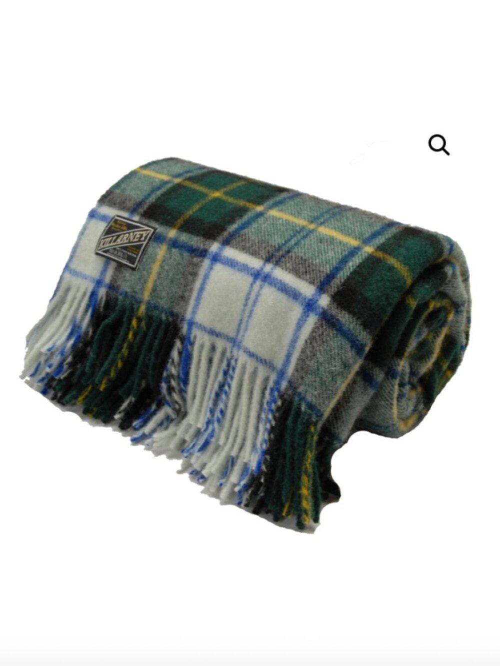 Dress Gordon pure new wool fringed throw / small blanket